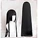 Produktbild Dsnmm 100cm Kakegurui Yumeko Jabami Cosplay Perücken Schwarze gerade hitzebeständige synthetische Haar Perucas Perücke