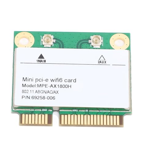 Tarjeta inalámbrica Jiawu Mini PCIe, 1800 Mbps, banda dual, Bluetooth 5.2, adaptador de red interno para laptop y sistemas compatibles miniatura 1