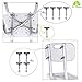 Dr. Maya Bath and Shower Chair Seat with Back (Adjustable) - Anti-Slip Bench Bathtub Stool for Elderly or Seniors (Bathroom Safety) - with Free Suction Assist Grab Bar