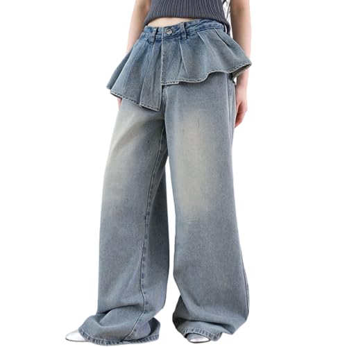 Jambe large et coupe ample pour ce pantalon ample effet jupe asymétrique - 5