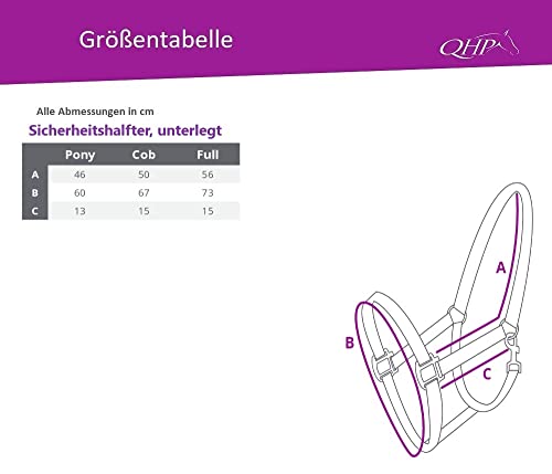 Foto von ARBO-INOX Halfter Sicherheitshalfter mit Klett 2-Fach verstellbar (Cob Vollblut, Blau)