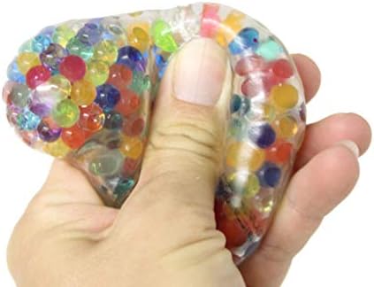 Curious Minds Busy Bags 3 Rainbow Poop Poo Water Bead Filled Squeeze Stress Ball - Squishy Toy - Sensory Fidget