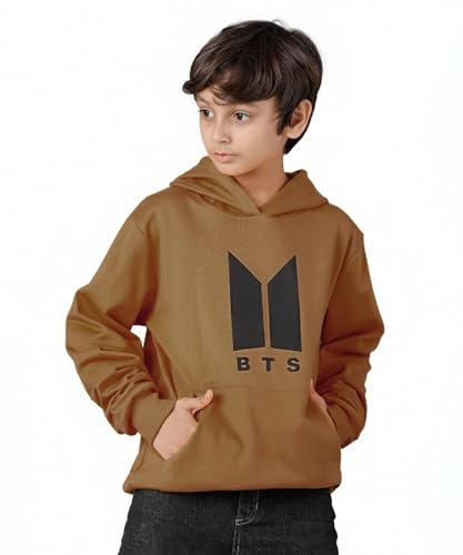 Image of KYDA KIDS Boys Cotton Regular Fit Hooded Neck Hoodies - Sweatshirt with Hoodies Full Sleeves Winter Wear, Long Sleeve Sweatshirts for Boys