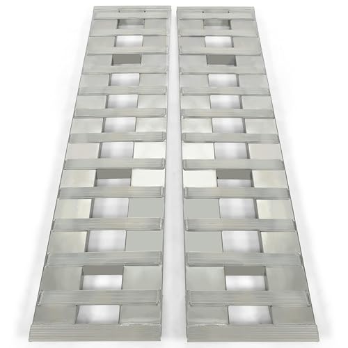 Rampas de aluminio plateado HECASA 72 x 14.87 x 2.5 pulgadas miniatura 6