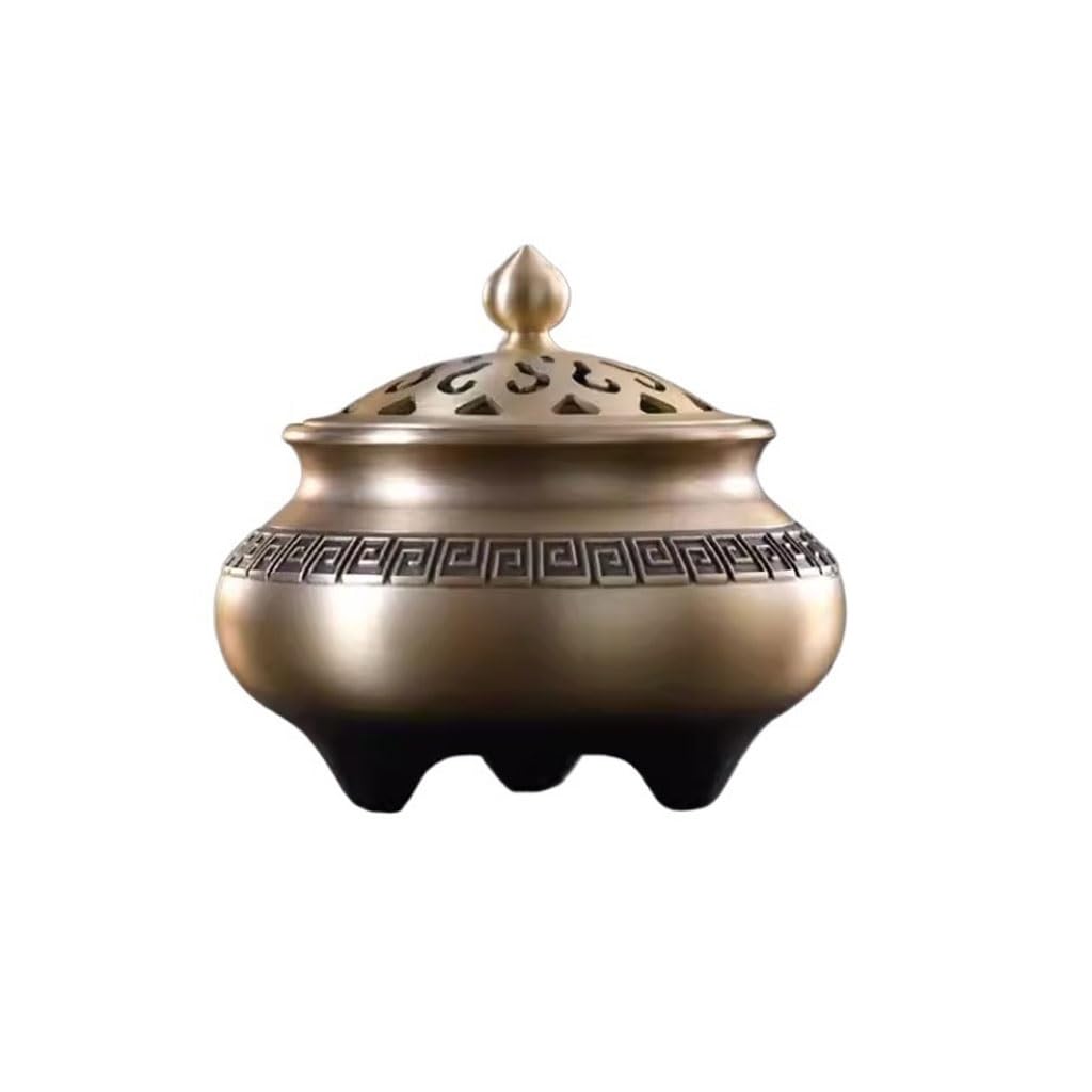 Incense Holder Base Retro Metal Incense Burner Household Tea Ceremony Indoor Antique Aromatherapy Ornaments