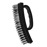 DIYEAH Steel Wire Brush for Rust Removal Durable Handheld Wire Brush with Ergonomic Handle Heavy Duty Cleaning Kit for Industrial and Household Use Sturdy Bristles for Debris Removal