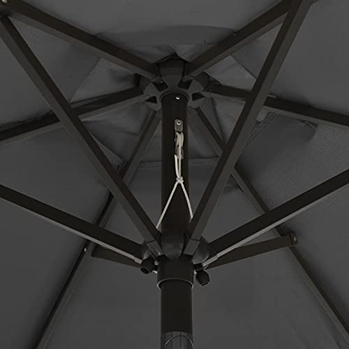 Parasol de jardin aluminium de haute qualité avec LED intégrées - 5