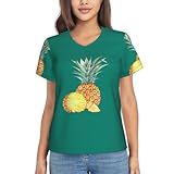Options d'impression polyvalentes : disponibles dans une large gamme d'imprimés et de motifs, ces t-shirts amusants à imprimé ananas peuvent être facilement coiffés pour correspondre à vos goûts personnels et compléter n'importe quelle tenue