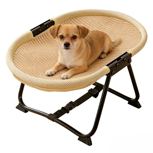 Générique Hundekorb für draußen, tragbar, faltbar, waschbar, rutschfest, faltbar, erhöhtes Hundebett, 57 x 41 x 26 cm, für Katzen, Welpen, Outdoor, Camping, Reise, Schlaf