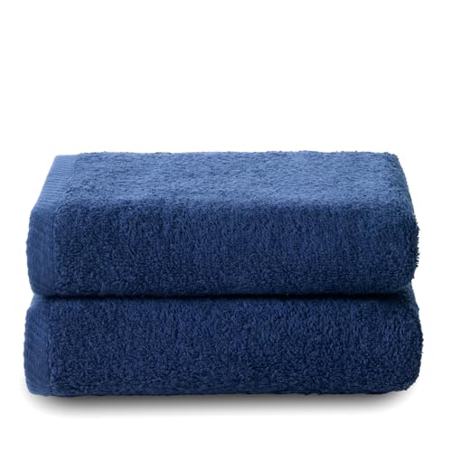 Top Towel - Plus - Lot de 2 Serviettes de Toilette - Serviettes de Bain - 100% Coton - 400 g/m² -...