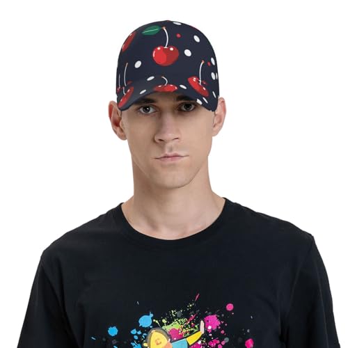 Casquette de baseball cerises respirante, protection solaire réglable pour le sport - 6
