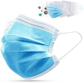 50 Pcs Disposable Face Mask - Anti-Dust Filter, Breathable, 3 Layers of Purifying