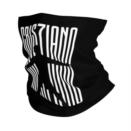 UUOEOOWU Bandana personalizada Ronaldos CR7 para invierno, calentador de cuello para mujer, resistente al viento, bufanda facial para senderismo, diadema