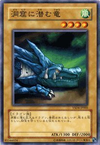 洞窟に潜む竜 エラーカード プレイ用】遊戯王 SC-37 洞窟に潜む竜(日本語版 ノーマル)【中古