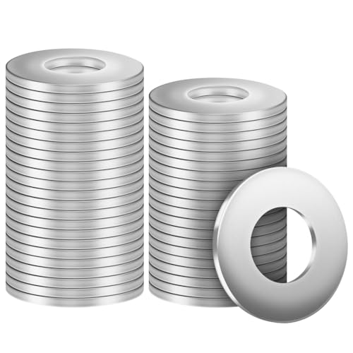 BOUMVID Arandelas Planas de Cuerpo M4 x 12mm, 100 Piezas Acero Inoxidable 304 A2 V2A, Metalicas Pequeño Arandela de Bloqueo, Plana de Plano Para Tornillos Sujetadores DIN 9021 / ISO 7093