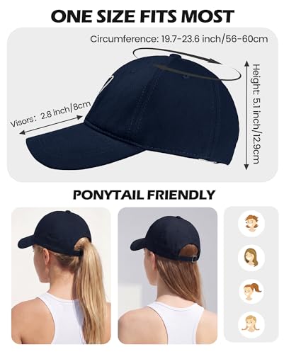 Image of American Trends Womens Baseball Caps Cute Heart Dad Hat, Adjustable Cotton Unisex Cap for Workout, Golf & Everyday Wear