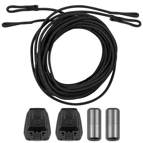 Endoto Kit de cordones para Salomon, cordones redondos sin atar para Salomon Speedcross zapatos de esquí Shoelaces Laces(Negro, 59 pulgadas/150cm)
