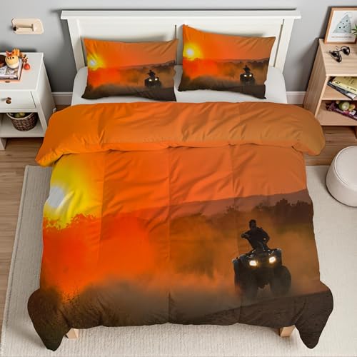 Ensemble de literie 3 pièces en microfibre douce motif désert durable - 4