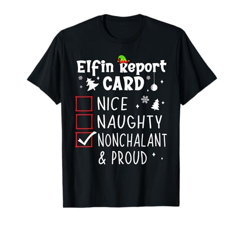 Womens Teen Girls Christmas Nice Naughty Funny Xmas List T-Shirt
