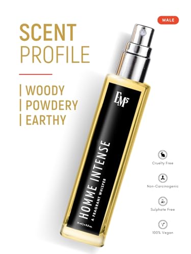 Image of EM5 Homme Intense Perfume for Men | Eau De Parfum Spray | Iris Woody Powdery Fragrance | Luxury Gift for Him | 15 ml