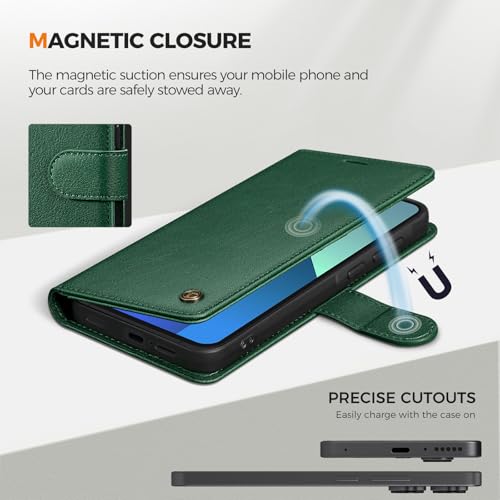 Étui Xiaomi Redmi Note 13 4G vert pour éviter rayures et vol de données - 4