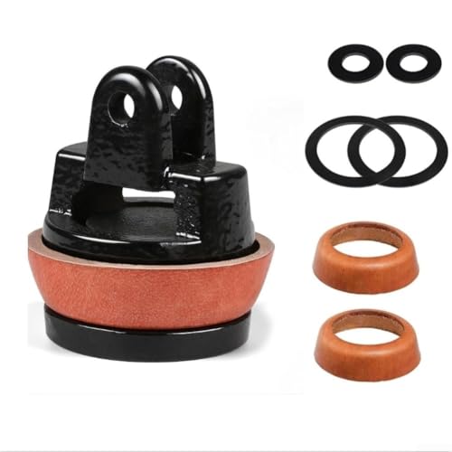 Jotekonoby Ersatzkolben für Typ 75 Griffpumpen mit Leder und Gummidichtungen, Gusseisen Pumpenkolben für Garten und Brunnen Wassersystem Reparatur