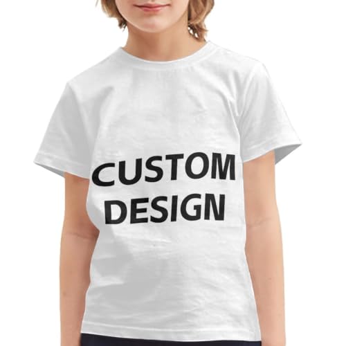 Image of Xhuibop Kids Tshirts Girls Boys 3-16 Years Summer Clothes for Teens Loose Fitting Tops