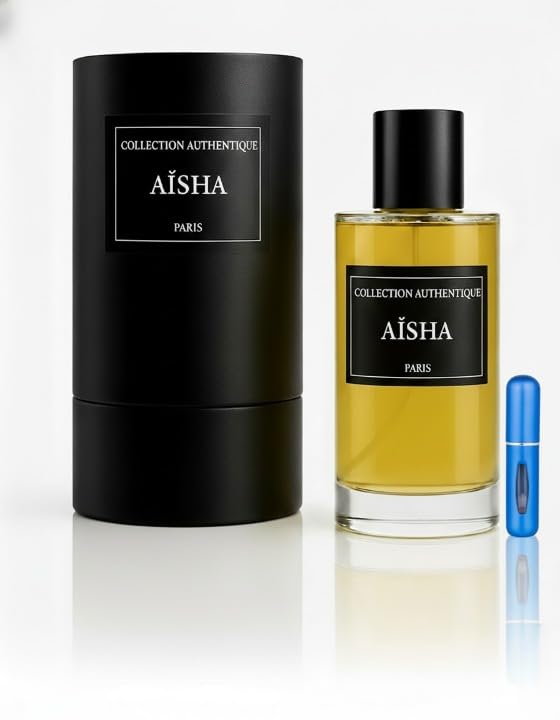 AUTHENTIQUE Eau de Parfum Aisha, 50ml, Fragancia Unisex Amaderada, Larga Duración, Vidrio, sin Alcohol, para Adultos, Colección Authentique