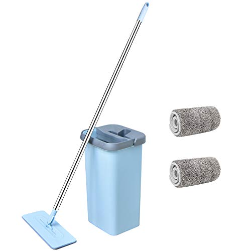 Trapeador para La Limpieza del Hogar Exprima La Fregona Giratoria con Los Cojines De Microfibra Adecuados para La Limpieza Casera del Piso De La Cocina