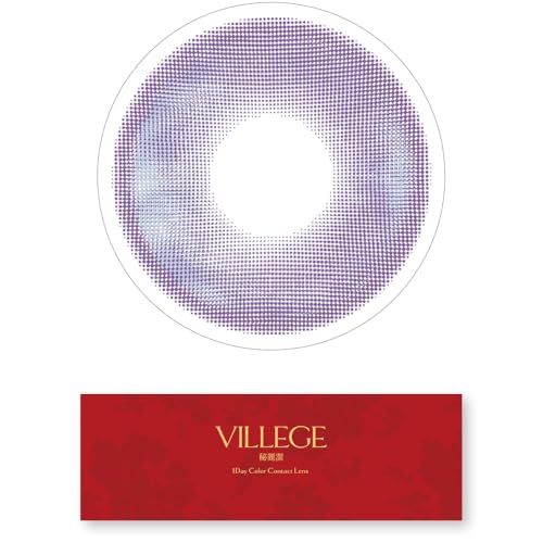 カラコン VILLEGE ヴィレジェ 1day【1箱10枚入】UVカット 低含水38% 度あり 度なし ワンデー 1日 カラーコ...