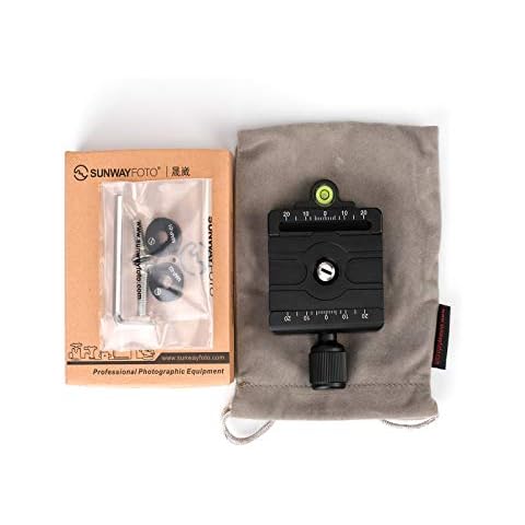 SunwayFoto MAC-14T Kit, Includes MAC-14 Arca & Manfrotto Compatible Clamp and MAP-01T Adapter Bushing Cover