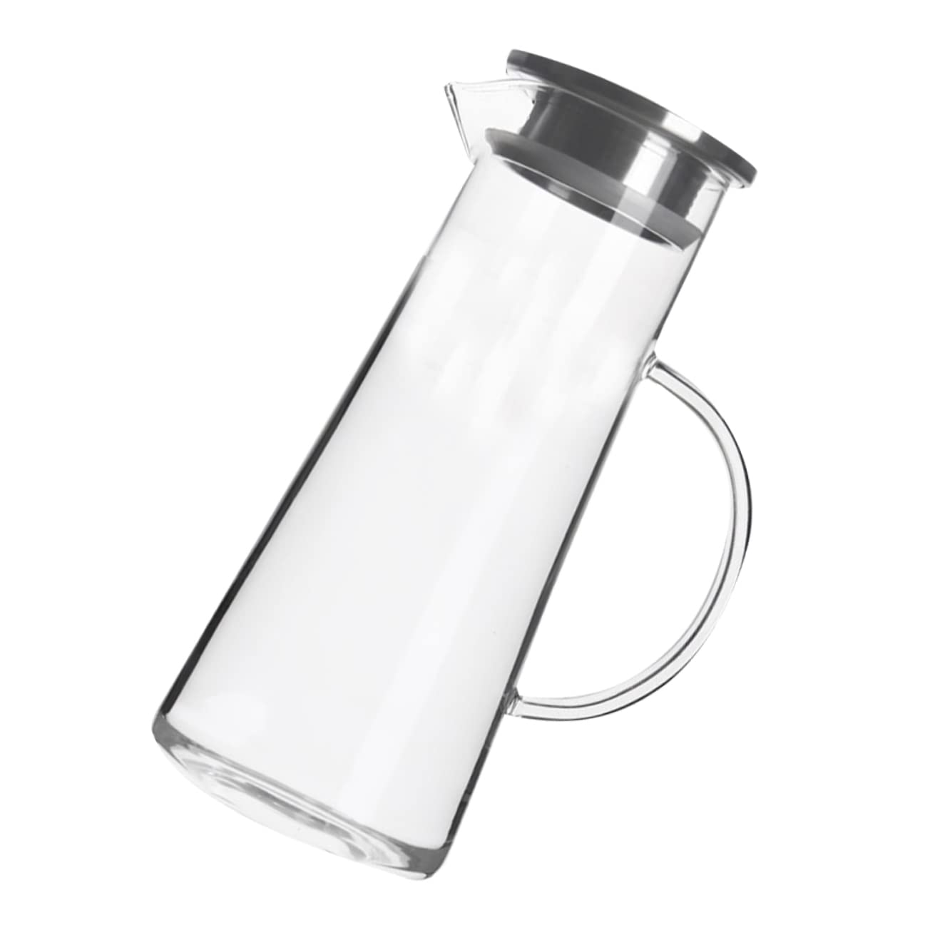 Große Wasserflasche und Spülmaschinenfest aus Borosilikatglas Feine Verarbeitung mit 1450ml Fassungsvermögen für Küche und Haushalt