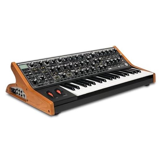 MOOG Subsequent 37 Paraphonic Analog Synthesizer and MIDI Keyboard with 37 Semi Weighted Keys, Headphone Amp, 256 Presets, Screen and Software Editor