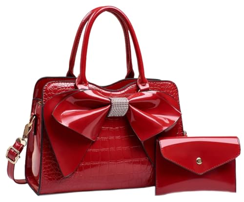 Image of JHVYF Women Tote bag Satchel Purses and Handbags for Women Shoulder Bags Bow Purse