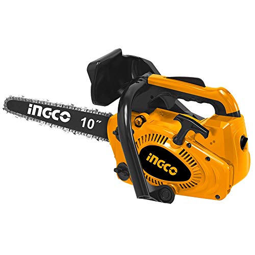 Ingco Gcs5261012e - Motosierra de explosión de poda tallar hoja 10' 25,4 cc profesional