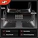 A-Premium Set of 4PCS Mud Flaps Splash Guards Mudguards Mudflaps with Hardware Kits Accessory Compatible with Ford Fusion, 2013-2018, Sedan, Black Color, Front LH RH and Rear LH RH