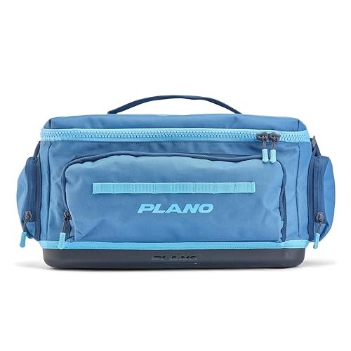 Plano Bolsa de equipamento Weekend 3700, bolsa de pesca de ponta, base impermeável moldada, armazenamento espaçoso, mangas de ferramentas cortadas, pontos de fixação de corrente margarida
