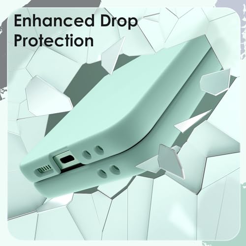 JETech Case ONLY for Galaxy Z Flip7FE 2025 / Z Flip 6 2024 with Ring, Hard PC Slim Shockproof Anti-Scratch Protective Phone Cover (Mint Green) by JETech - Used condition - Image 4