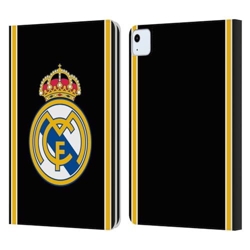 Housse iPad Air 11 Real Madrid Étui Cuir avec Support Vidéo et Fentes Cartes