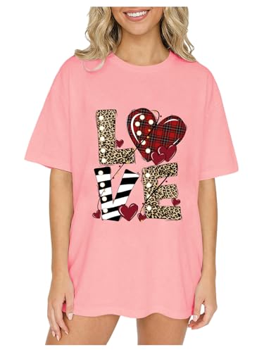 Image of RoseSeek Girl's Graphic Tees Short Sleeve Crewneck T Shirts Casual Summer Tops Cute Preppy Clothes