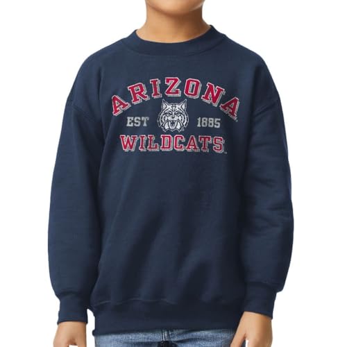Barnesmith University of Arizona Wildcats Unisex Youth Crewneck Sweatshirt Vintage Navy X-Small