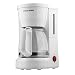 BLACK+DECKER 5-Cup Coffeemaker with Glass Carafe, White, DCM600W