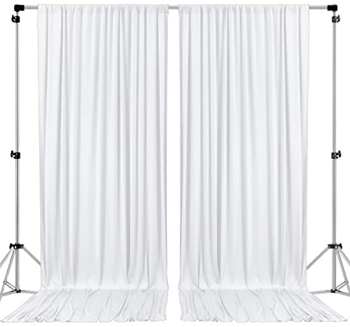AK TRADING CO. White Backdrop Drapes