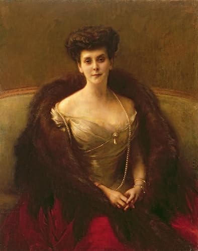 Portrait de la princesse Ov Paley, tableau toile premium 60x90cm pour salon élégant