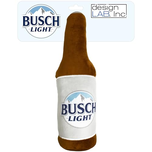 design LAB, Inc. 17-Inch Busch Light Plush Beer Bottle Dog Toy