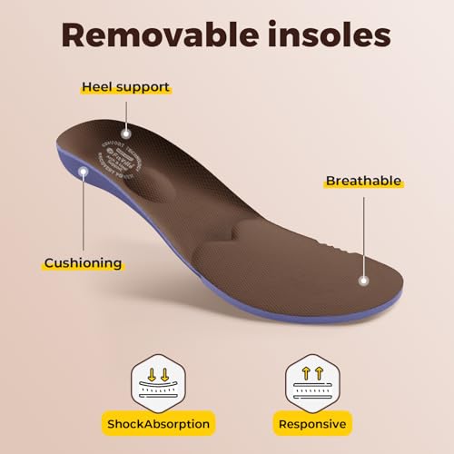Image of FitVille Diabetic Shoes for Men Extra Wide Comfortable Leather Walking Shoes Hook & Loop Orthopedic Dress Sneakers for Swollen Feet