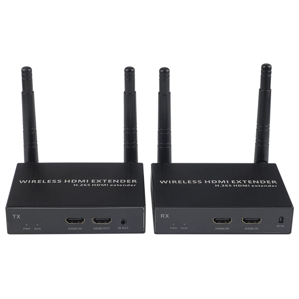 EXVIST H.265 1080P@60FPS Wireless HDMI Extender & Switcher, 492ft (150M) Long-Range Transmission for Bars, KTV, Disc Players, Jukeboxes-image-45