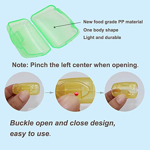 v-top 20 pack travel toothbrush head covers portable toothbrush pod caps case protector for home and outdoor