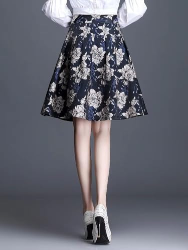 Jupe courte chic imprimée taille haute style coréen moderne