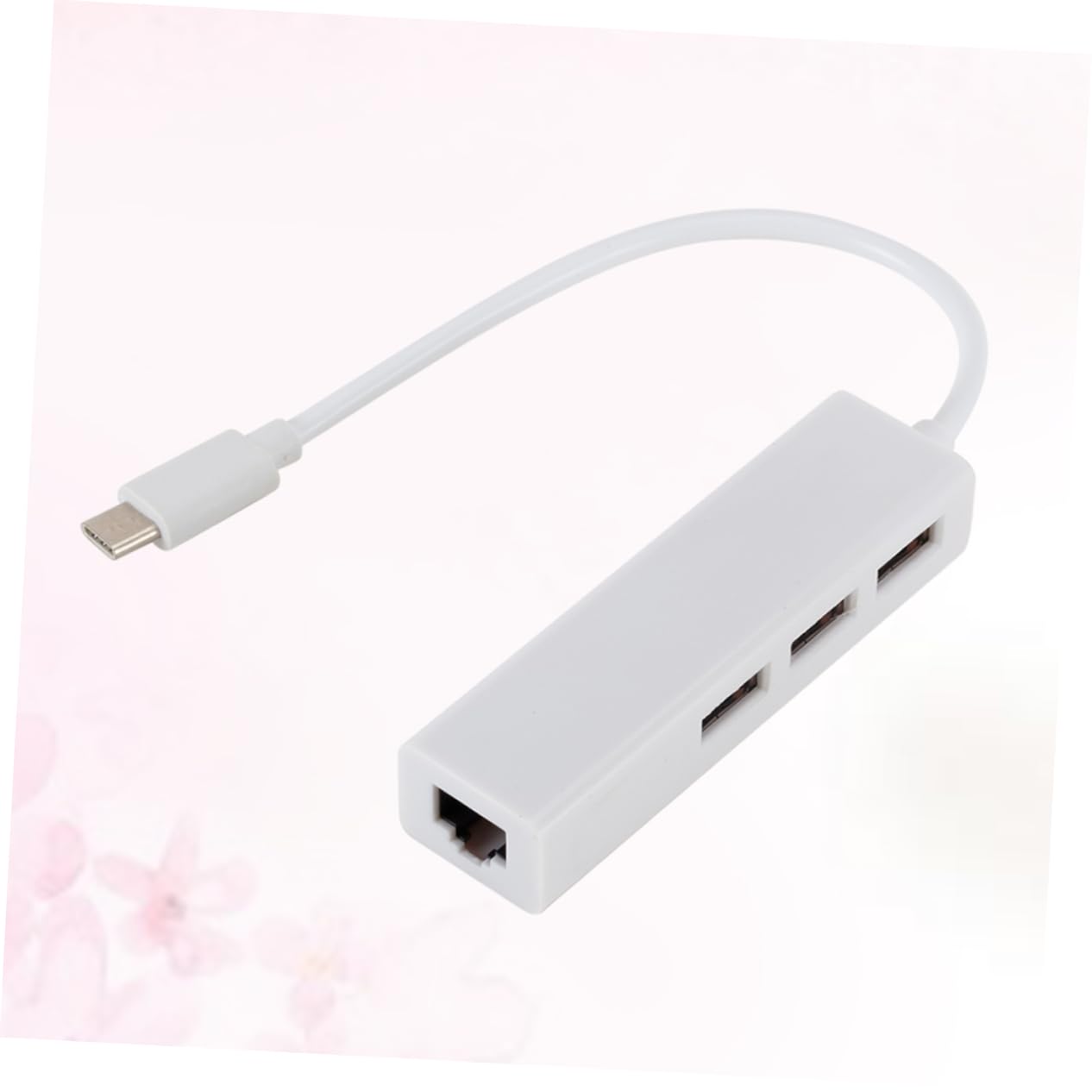OSOLADY to Network Adapter USB Port Hub for Notebook and Laptop Mbps Ethernet Connectivity Compatible with MacBook Pro Air Xps White
